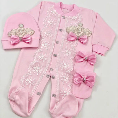 3pcs Newborn Baby Boy Outfits Set Kids Clothing Real Cotton Infant Care Products Body Suit Shirt Pants (GREAT BABY SHOWER GIFT)