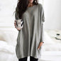 Women‘s Long Sleeve Pocket Tunic Tops Blouse Ladies Casual Loose Jumper Pullover Plus Size Clothing For Female