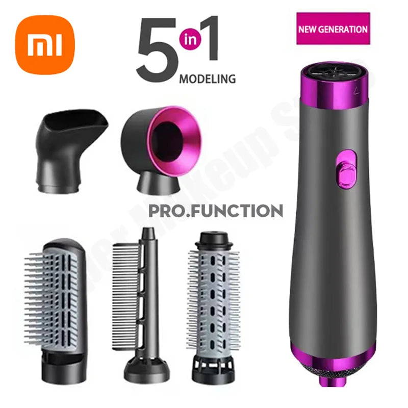 Xiaomi 5in1 Hair Dryer Multifunctional Airflow Hot Air Brush Hair Straightener Curler Iron Volumizer Blowers Electric Hair Dryer