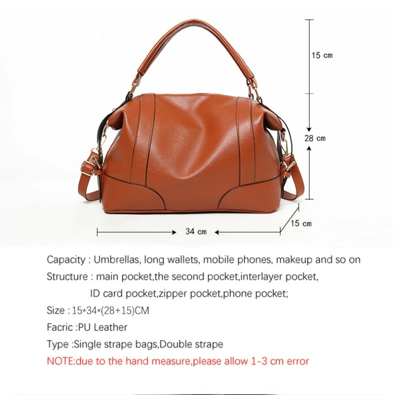 TRAVEASY 2025 New Bag Women's Classic Casual Fashion Soft Bag Women's Diagonal Hand Bill of Lading Shoulder Bag Top-handle Bags