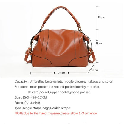 TRAVEASY 2025 New Bag Women's Classic Casual Fashion Soft Bag Women's Diagonal Hand Bill of Lading Shoulder Bag Top-handle Bags