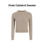 AP Women 2025 Autumn and Winter Cableknit Sweater Soft Casual Five Color Available Lady Satin Dress