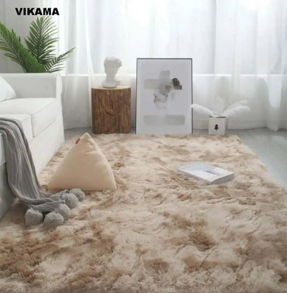 VIKAMA Modern Minimalist Luxury Living/Bed Room Carpet Silk wool Sofa Coffee Table Bedroom Bedside Non-slip Easy-to-clean Carpet