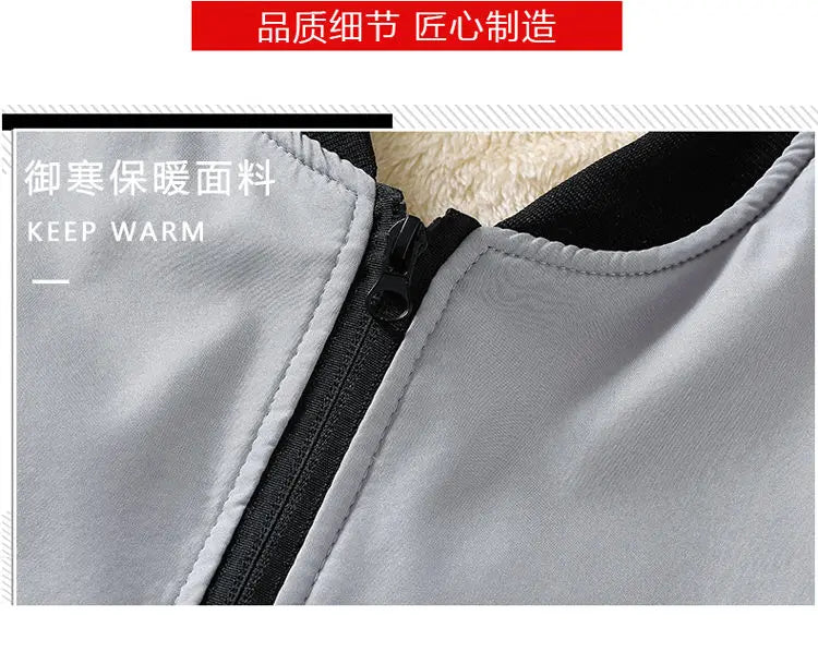 Autumn Winter Mens Thick Fleece Jackets