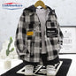 2-16Year Autumn Winter Fashion Kids Boys Long Sleeve Plaid Shirts Thick Wool Tops Kids Children Cotton Blouse Casual Clothes