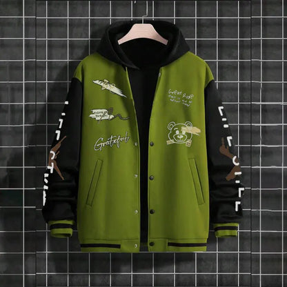 Men's Spring and Autumn Baseball Jacket