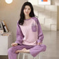 M-5XL Big Size Autumn Spring Pajamas Set for Women Kawaii Printing Sleepwear for Girl Fashion Long Sleeve O-neck Woman's Pijamas