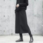 Loose Woole Wide Leg Skirts Pants Women Casual Mom Pants Winter Autumn Straight Trousers Korean Elastic High Waist Fat Leg Pants