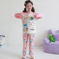 Winter Children Pajama Sets 2025 Cute Girl Cartoon Sleepwear Boys Long Sleeved Pants Pijamas Korean Home Clothes Kid Loungewear