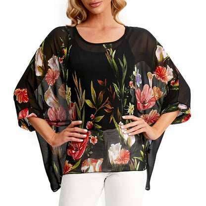 BHflutter 4XL 5XL 6XL Plus Size Women Blouse 2025 Sexy Off Shoulder Leopard Print Summer Tops Tees Casual Chiffon Blouses Shirts