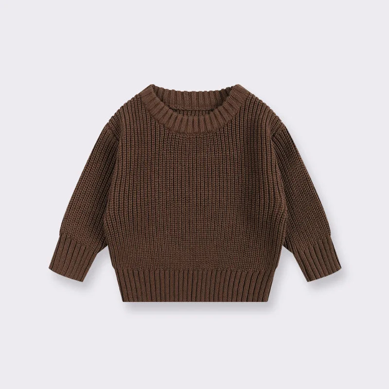 0-6T Newborn Kid Baby Boy Girl Winter Clothes Toddler Baby Sweater Infant Knit Pullover Top Casual Basic Top Knitwear Outfit