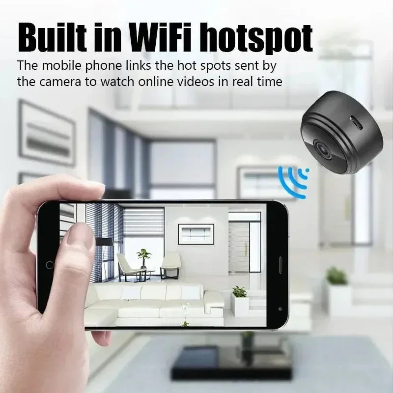 A9 Mini Camera HD 720P Intelligent Home Security IP WiFi Camera Monitor Mobile Remote Camera Mobile Remote Application