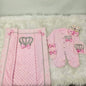 5pcs Newborn Baby Lace Girl Outfits Set Kids Clothing Real Cotton Infant Care Products Body Suit Shirt Pants