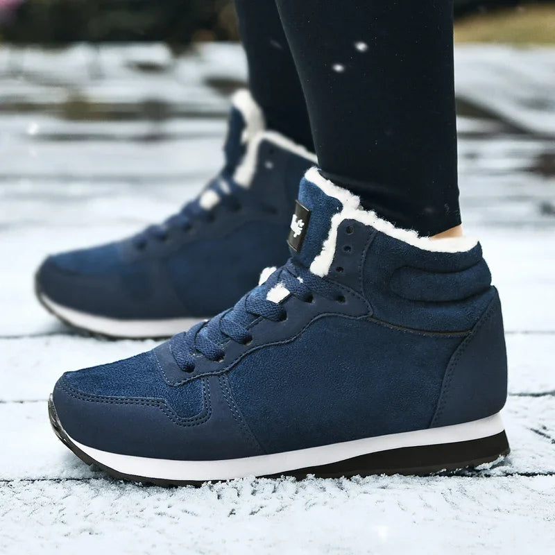 Winter Men Boots Casual Warm Ankle Boots Shoes for Man Sneakers Winter Plush Fur Footwear Comfortable Platform Snow Boots