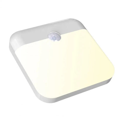 Motion Sensor Led Light Usb Charging Square Lamp for Bedroom Kitchen Stair Hallway Wardrobe Cupboard Lighting