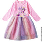 New Girls Dress Cotton Dresses My Little Baby girl pony Mesh Long Sleeves Princess Dress for Girls Birthday Gift