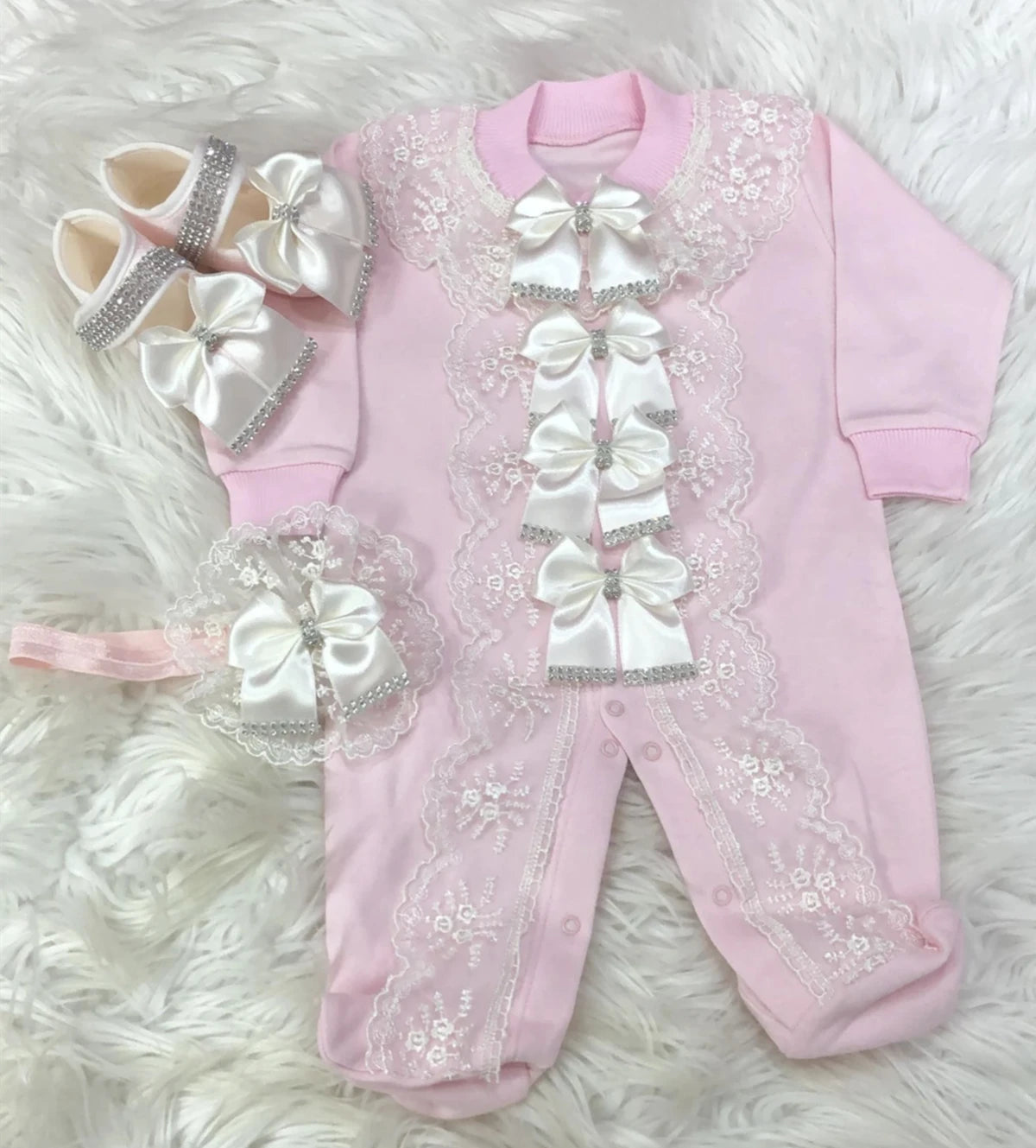 5pcs Newborn Baby Boy Girl Outfits Set Kids Clothing Real Cotton Infant Care Products Body Suit Shirt Pants