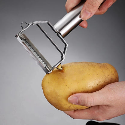 Multifunctional Kitchen Peeler Vegetable Fruit Peeler Stainless Steel Durable Potato Slicer Household Shredder Carrot Peeler