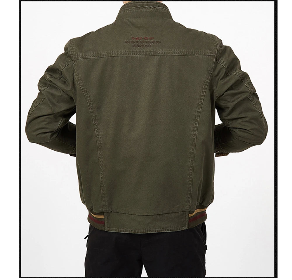 DIMUSI Double-Sided Military Jacket