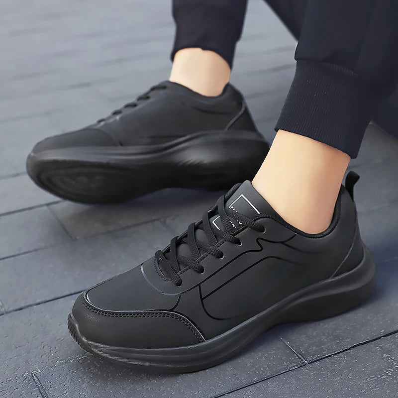 New Men Running Shoes Winter Warm Male Sneakers Anti-slip Breathable Men's Walking Shoes Lace Up Soft Casual Shoes Lightweight