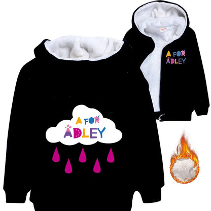 A for Adley Cartoon Boys Coat Children's Clothing for Winter Cotton Kids Parkas Little Girls Zipper Coats Toddlers Baby Jacket