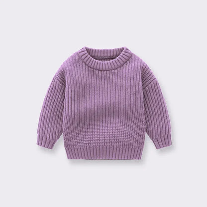 0-6T Newborn Baby Sweater Kid Boy Girl Winter Clothes Warm Thick Knit Pullover Top Infant Long Sleeve Basic Knitwear Outfit