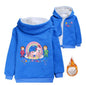 A for Adley Cartoon Boys Coat Children's Clothing for Winter Cotton Kids Parkas Little Girls Zipper Coats Toddlers Baby Jacket