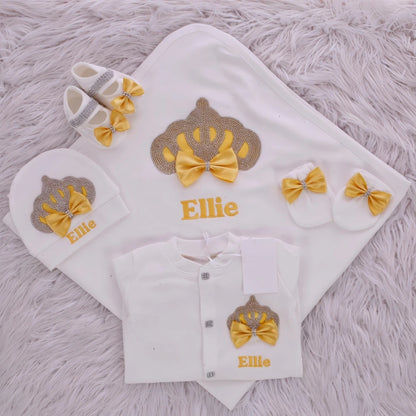 5pcs Newborn Baby Lace Girl Outfits Set Kids Clothing Real Cotton Infant Care Products Body Suit Shirt Pants