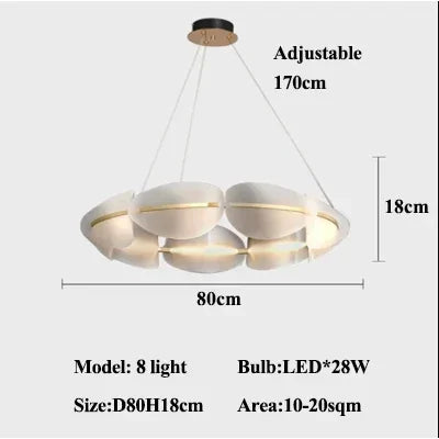 Royal Modern Chandeliers Acrylic Pendant Lamp for Living Room Bronze Chandelier Bedroom Ligthing Hanging Lights Indoor Luminaire