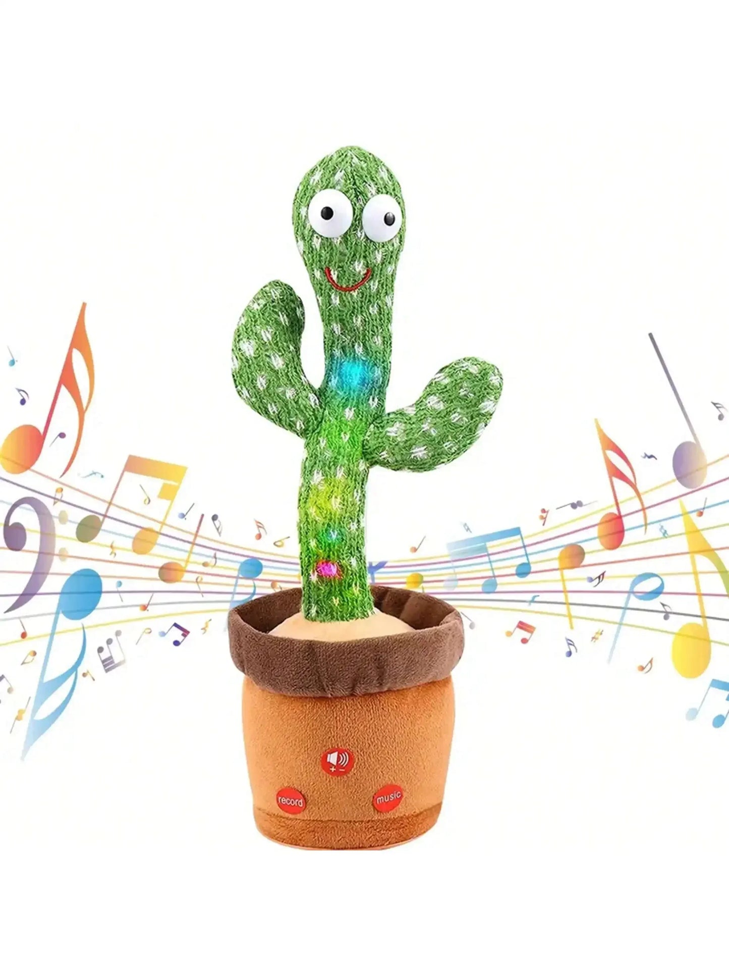 1pc-Dancing Talking Cactus Toys For Baby Boys And Girls, Singing Mimicking Recording Repeating What You Say Sunny Cactus Up Plus (Toy)