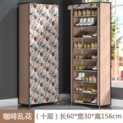 Shoe Cabinet Closed Shoe Rack Simple Multi-layer Shoes Closet Hallway Furniture Shoe Organizer Space Saving Ultra-thin Cabinets