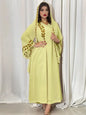 Abaya for Women Embroidery Dress with Scarf 2 Piece Set Dubai Arab Long Robe Morocco Headscarf Gorgeous