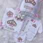 5pcs Newborn Baby Nursery Kids Outfit Clothing Cotton Infant Care Wrapped Baby Products Pants Mittens Receiving Blanket