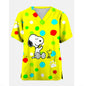 Medical Blouse Clinic Hospital Workwear Healthcare Nurse Snoopy print Uniform Carer Working Short Sleeve Tops Women T-shirt Nurs