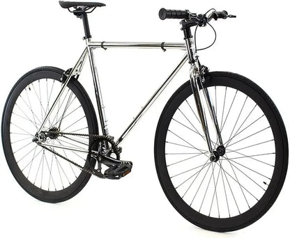 Fixed Gear Single Speed - Perfect Urban Commuter Bicycle With Front Rear Brakes - Ideal For Teens And Adults