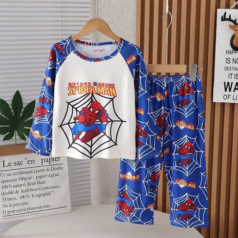 2025 Winter Children Pajama Sets Girl Long Sleeved Pants Pijamas Boys Cartoon Sleepwear Cute Kids Loungewear Korean Home Clothes