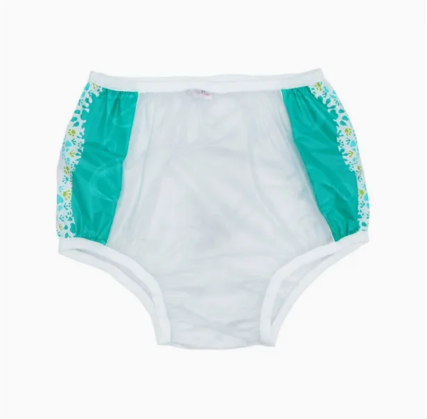 ABDL PVC Transparent Plastic Underpants Soft Silent Reusable Waterproof Adult Baby Diaper Pants Coat Incontinence Panties