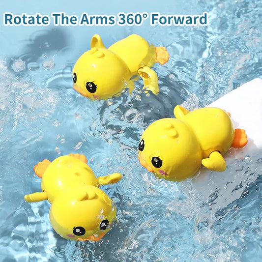 Bath Toy Cute Animal Clockwork Bathtub Swimming Pool Toy. Floating Wind Up Swimming Duck Pool Toys For Preschool Toddler