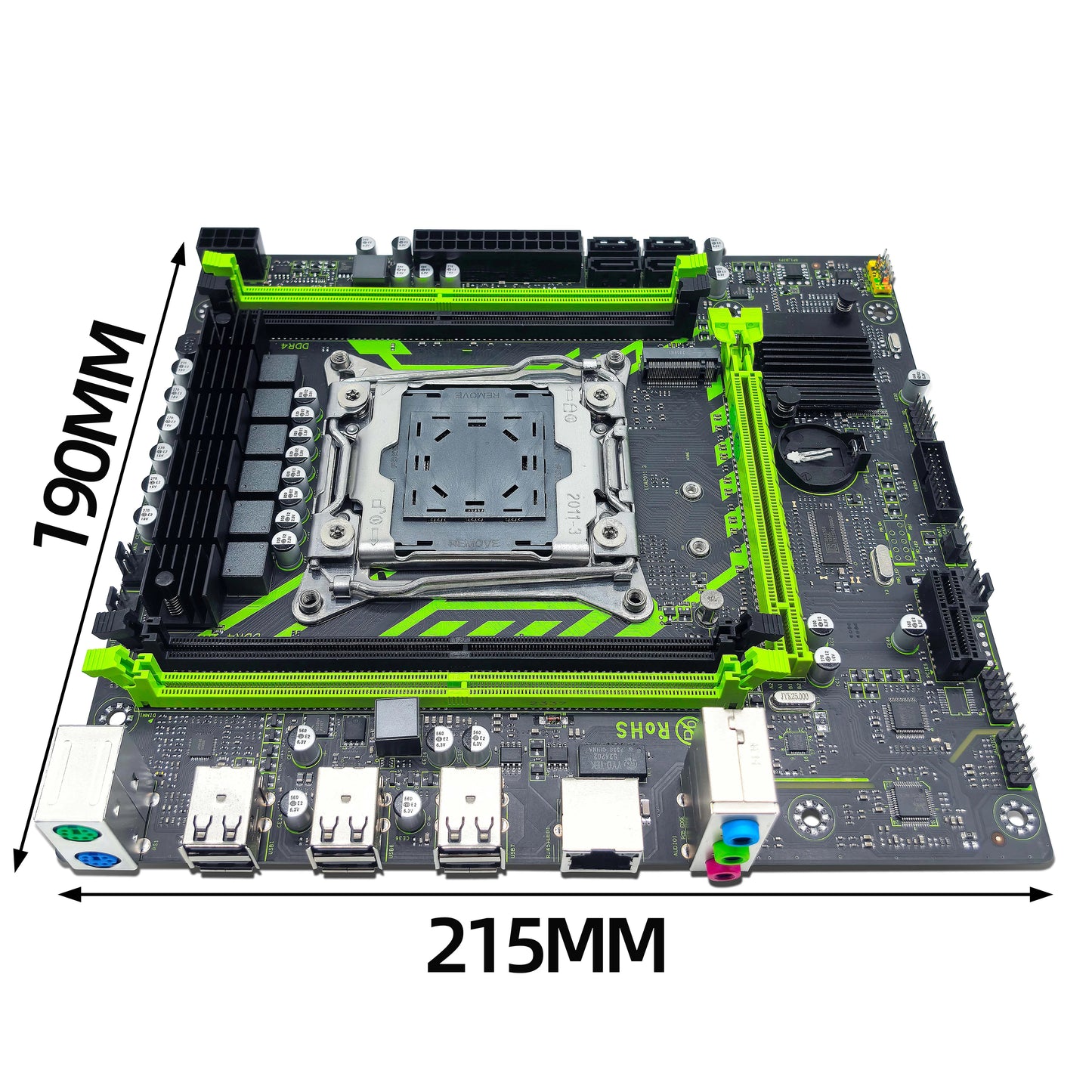 ZSUS X99-8D4 Motherboard Set Kit With LGA2011-3 Xeon E5 2650 V4 CPU DDR4 16GB (1*16GB) 2133MHZ RAM Memory NVME M.2 SATA