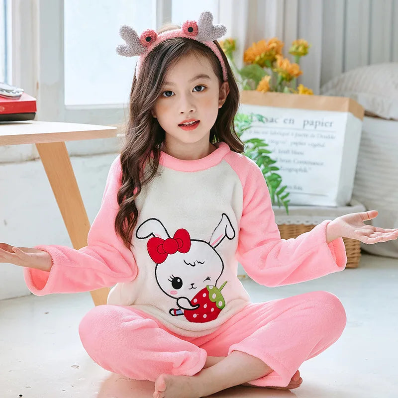 Men's Children's Pajamas Pajama Girl Winter Children Set Pijama Loungewear Child House Clothing Sleepwear Robe Mother Kids