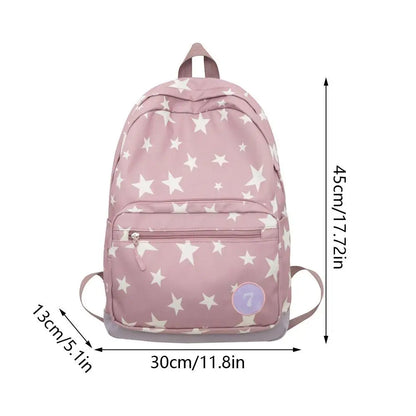 Star Backpack For Women Men, 17 Inch Star Laptop Backpack College Bag Cute Travel Backpack Student Back To School Casual Bo U1E8