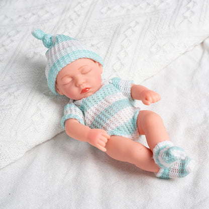 New Silicone Reborn Dolls 20cm Baby Reborn Toys Waterproof Vinyl Bebe Doll Cute Mini Newborn Baby Doll For Girls Birthday Gift (Toy)