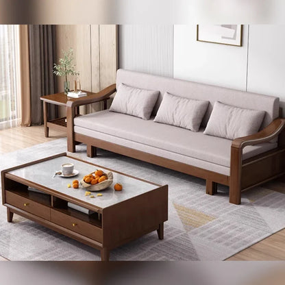 Custom Grey Color Comfortable Foldable Sleeper Sofa Bed OEM Pull-out Couch Extra Storage sofa extendible