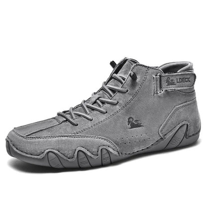 Men Boots Casual Motorcycle Winter Shoes 2025 Waterproof High Top Sneakers Luxury Footwear