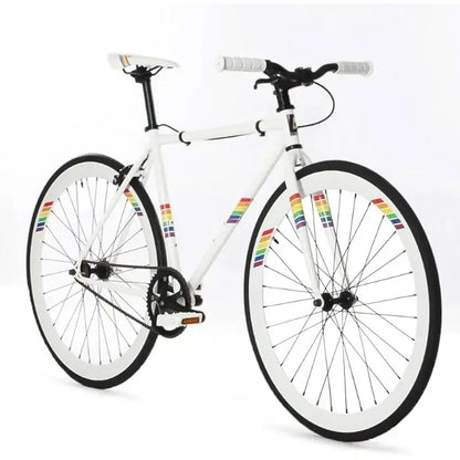 Fixed Gear Single Speed - Perfect Urban Commuter Bicycle With Front Rear Brakes - Ideal For Teens And Adults