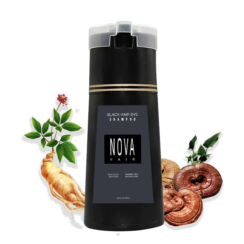 Natural Non Irritating Hair Dye Shampoo Durable Non Fading Hair Instant Dye Long Lasting Colored Hair-dye Cream For White Hair