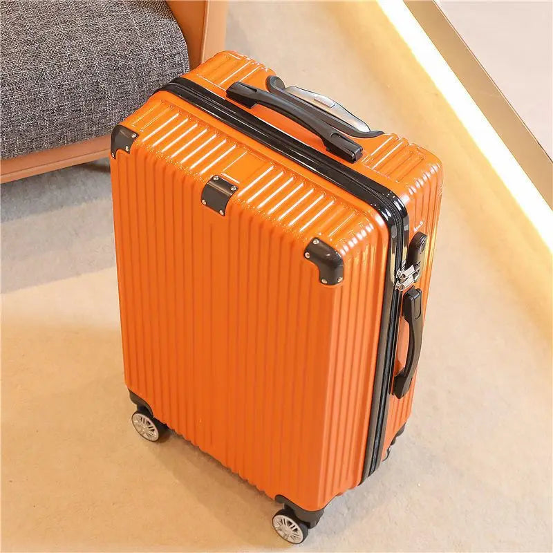 Aluminum Frame Carry-On Suitcase Luggage Mute Trolley Case Universal Wheel Durable And Sturdy Password Valise De Voyage