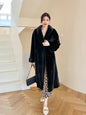 New Real Fur Coat Women's Mink Fur Jacket Purple Label Velvet Grade Over Knee Long Fur Coats Female Winter Jackets