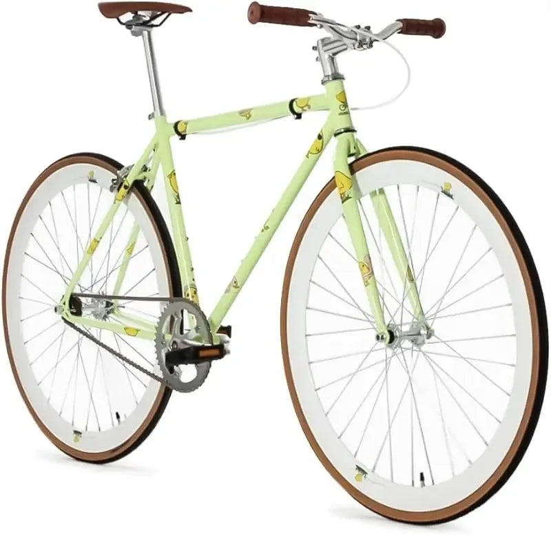 Fixed Gear Single Speed - Perfect Urban Commuter Bicycle With Front Rear Brakes - Ideal For Teens And Adults