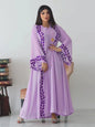 Abaya for Women Embroidery Dress with Scarf 2 Piece Set Dubai Arab Long Robe Morocco Headscarf Gorgeous